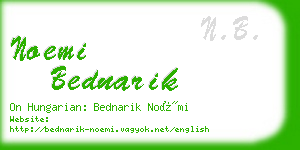 noemi bednarik business card